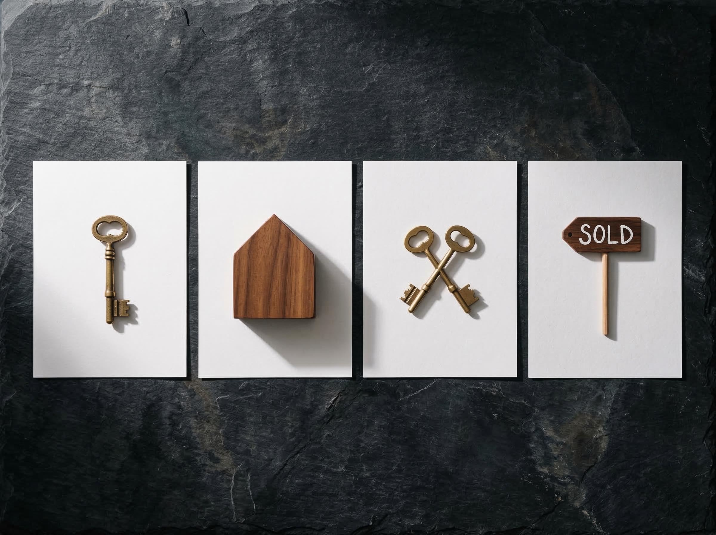 The four types of estate agent contract — sole agency, sole selling rights, multi-agency, and ready willing and able purchaser