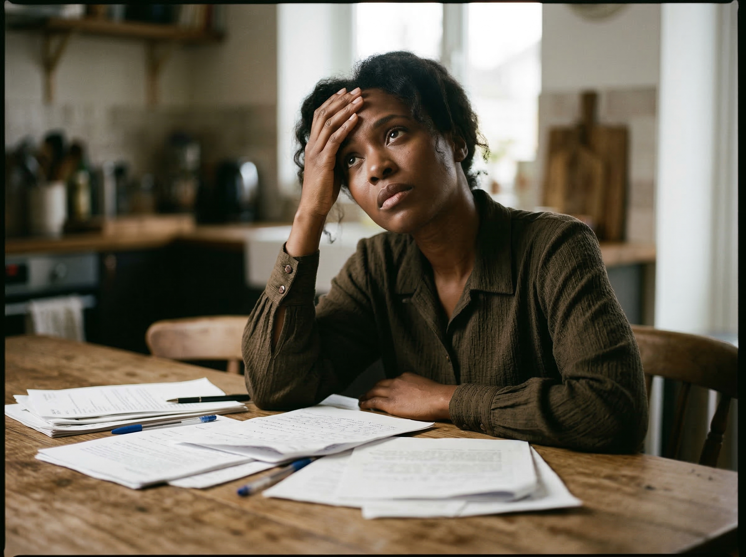 Property seller realising she may have signed the wrong contract — a situation that happens more often than people think